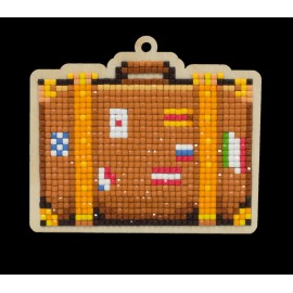 Crafting Spark Suitcase CSw386 Crafting Spark Diamond Painting on Plywood Kit