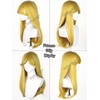 Long Blonde Straight Star Princess Cosplay Wig + Horn Headband