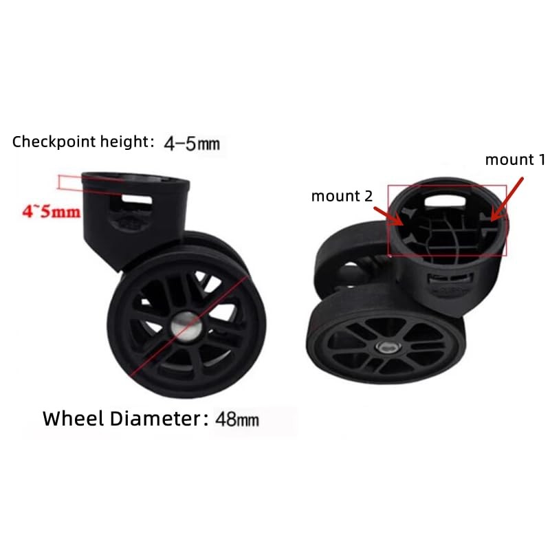 Inovey Universal luggage compartment wheel luggage compartment wheel set removable