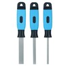 Flexible Diamond Coated Thin Type Files Soft Grip Handles 3pc
