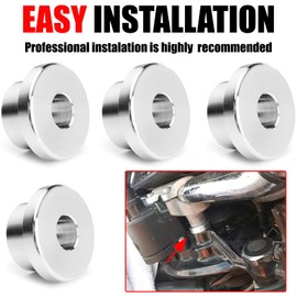 VPZMT Handlebar Riser Bushings for Harley Softail Sportster Dyna 1984-2016, Street Bob, Low Rider, CVO, Super Glide, Wide Glide, Switchback, Fat Bob, Sturgis, Daytona (Chrome)