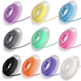 10 Rolls Orthodontic Braces Rubber Chains, Orthodontic Rubber Chains, Braces Power Chains Consisted Force in filaments chain in 15ft