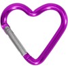 2Pcs Heart-Shaped Carabiner Clips, Durable Aluminum Alloy Keychain Clips for