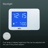 Braun Digital Projection Alarm Clock with 4 Backlight Options, Negative