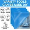 Frddiud 4 Pcs Blue Mirror Acrylic Sheets, 11.8 x 11.8