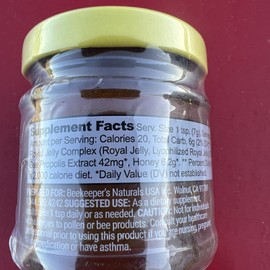 Beekeeper's Naturals Superfood Honey, 4.4 oz (125 g) Exp.7/25+