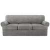 4 Piece T Cushion Sofa Slipcovers Stretch Couch Cover Furniture