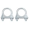 sourcing map Muffler U-Bolt Clamps for 35mm(1-3/8") Diameter Exhaust Tail