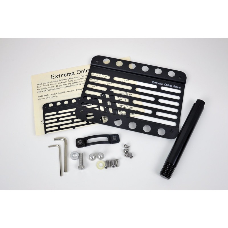 Extreme Online Store EOS License Plate Front Bumper Tow Mount