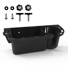 EUPHENG Boat Caddy Organizer, Multifunctional Boat Storage Organizer with Drainage, Drill or T-Bolt 2 Ways Installation for Marine, Kayak, Jon Boat, Bass Boat, Fishing Tool Holder