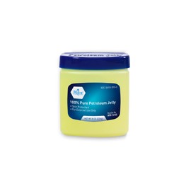 MED PRIDE 100% Pure Petroleum Jelly Tub, Large Moisturizer for Dry Skin, Rashes, Burns, Wounds, Chapped Lips (8 Ounce (Pack of 1))