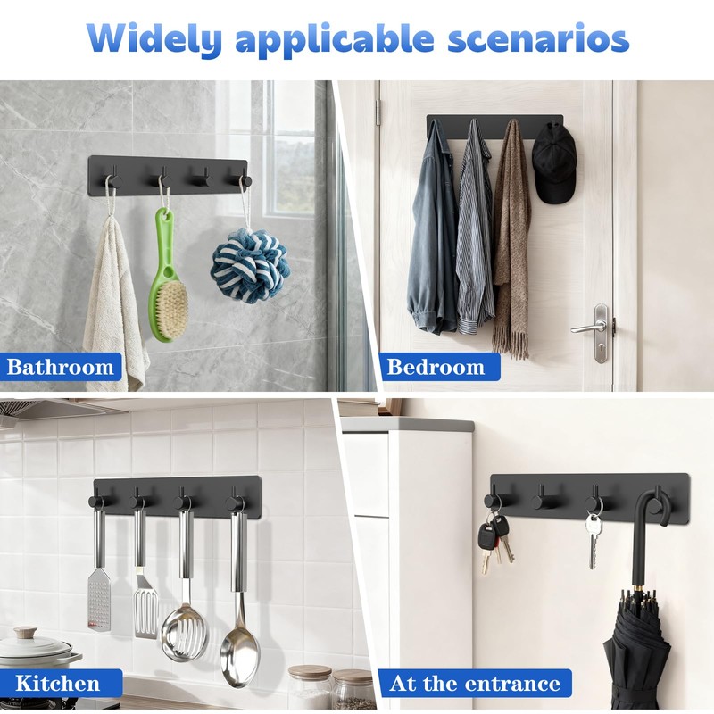 VZZNN 2 Pack Key Holder Wall Mount, Wall Mounted Key
