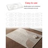 Henmany Transparent Acrylic Quilting Templates: Free Motion Stencils & Patchwork