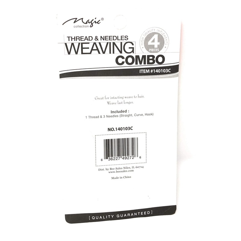Weaving Combo, Needles and Thread Set, Black