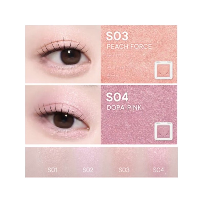 PERIPERA Heart Pocket Single Shadow 2color Set, Color1#$%Color2:M05 Spring Semester-M11