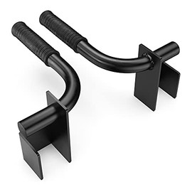 Synergee Dip Station Set of 2 Dip Bar Attachments for Power Racks. Compatible with 2x2 Tube Racks with 1" Holes. Max Capacity 350lbs.
