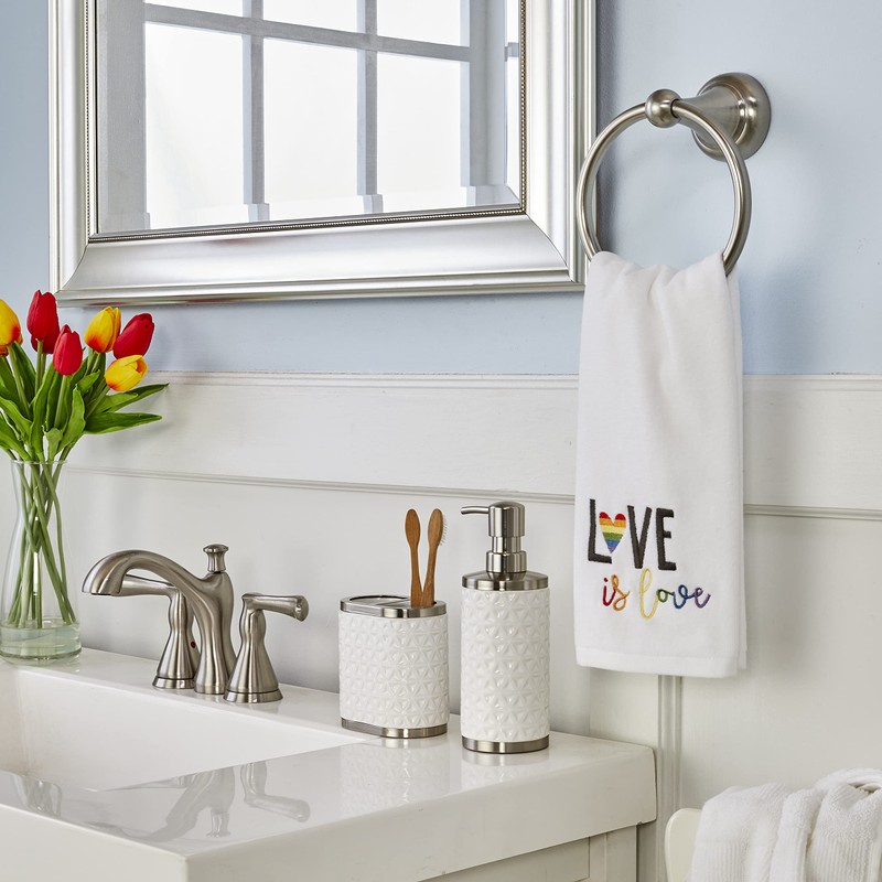 SKL Home Love Hand Towel Set, 25" x 16", 2