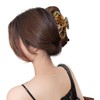 Wenlly large tortoise shell claw clip, marble non-slip strong hair