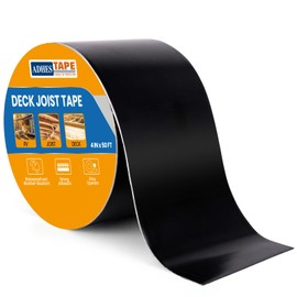ADHES Deck Joist Tape, 4" x 50' Weather Resistance & Waterproof Butyl Joist Tape, Deck Flashing Tape, Ideal for Wood Decks Beams Roof, Outdoor Construction Use