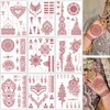 9 Sheets Brown Temporary Tattoo Kit, Waterproof Tattoo Stickers for