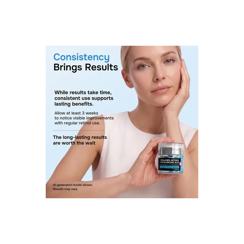 Simplyvital Crema Hidratante De Colágeno, Retinol Y Ácido