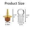 Dasher Tops,Glass Bottle Stoppers, Plastic Funnel for Bitters Bottle (4