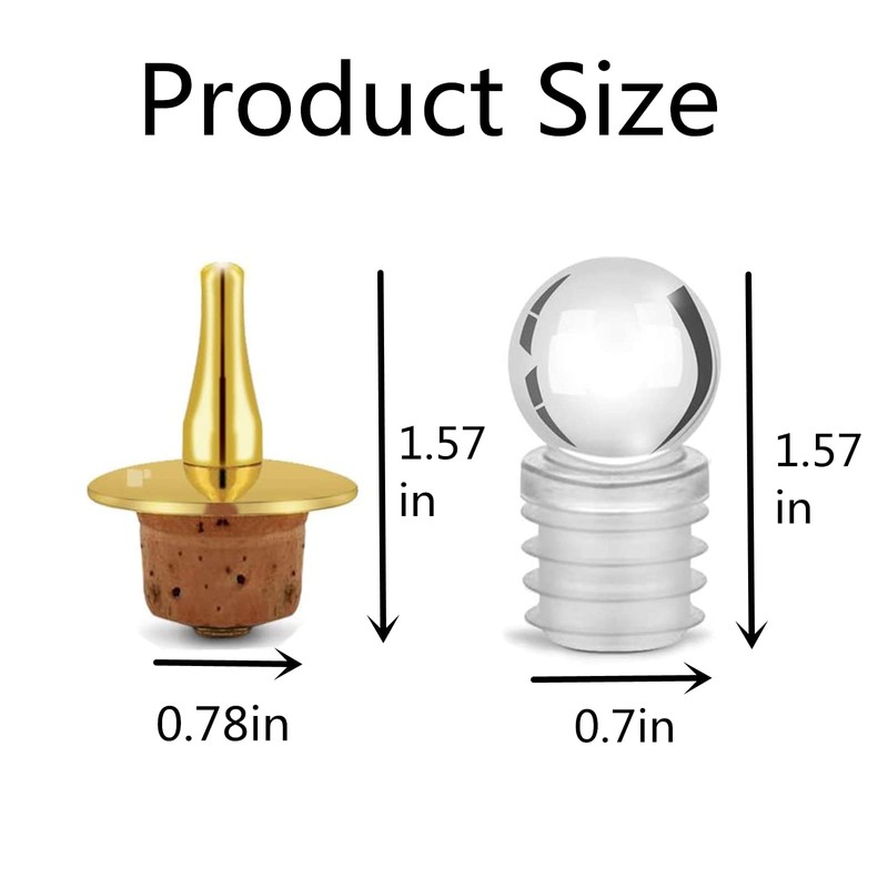 Dasher Tops,Glass Bottle Stoppers, Plastic Funnel for Bitters Bottle (4