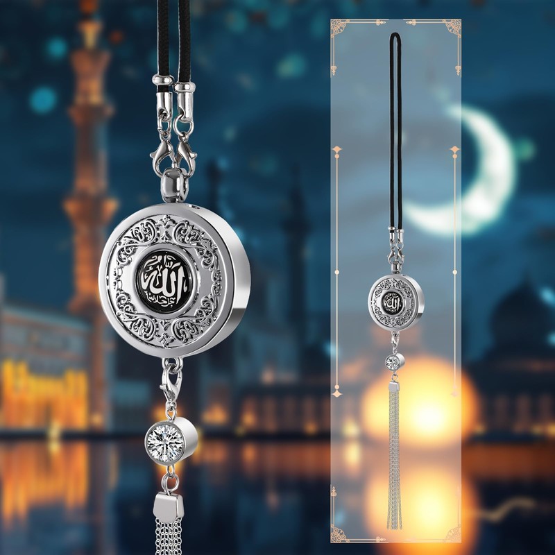 Zinc Alloy Arabic Calligraphy car air freshener Hanging Ornament Double