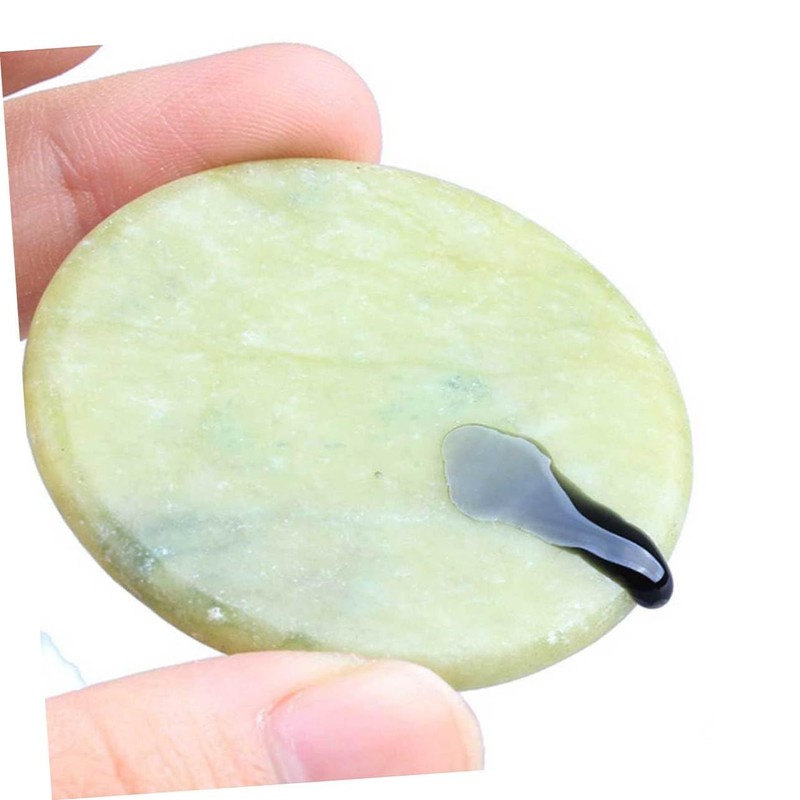 Baluue Lash Extension Glue Pad Natural Jade Round Pallet Sturdy