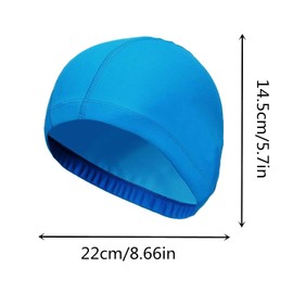 Pack of 4 Unisex Swimming Caps, Children's Swimming Caps, Adult Elastic Fabric Swimming Caps for Short and Long Hair, Swimming Pool, Spa, Headphones (Colour)