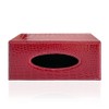 PTAPIPI Elegant PU Leather Tissue Box Holder, Modern Rectangular Towel