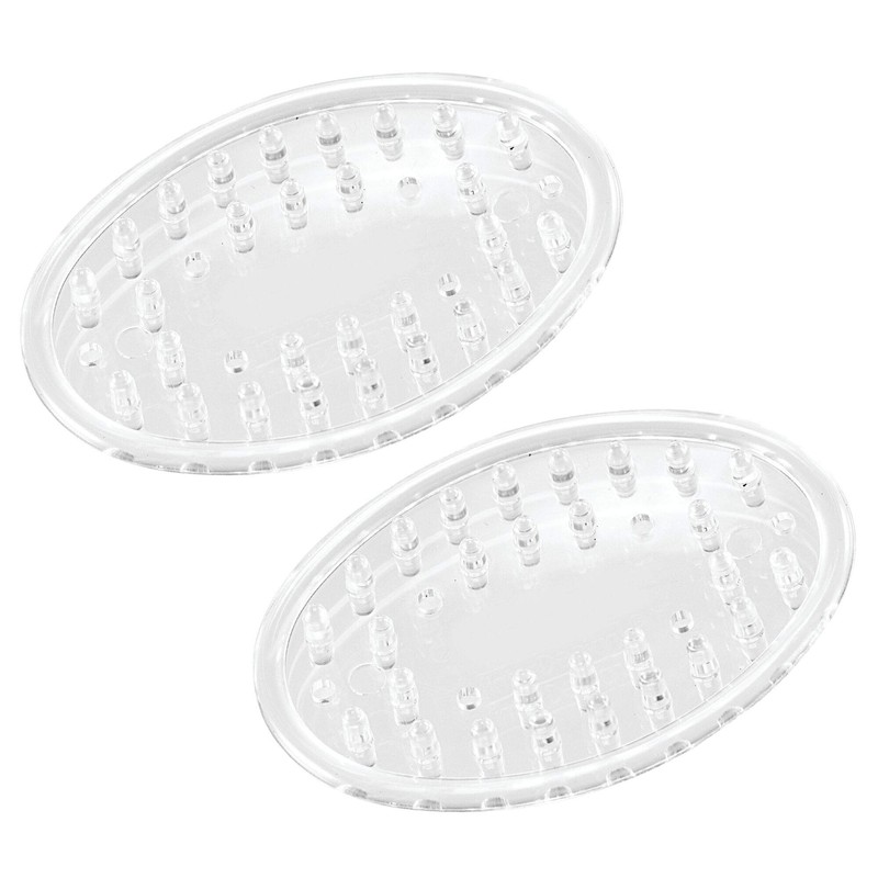 iDesign Plastic Soap Saver, Holder Tray for Bathroom Counter, Shower,
