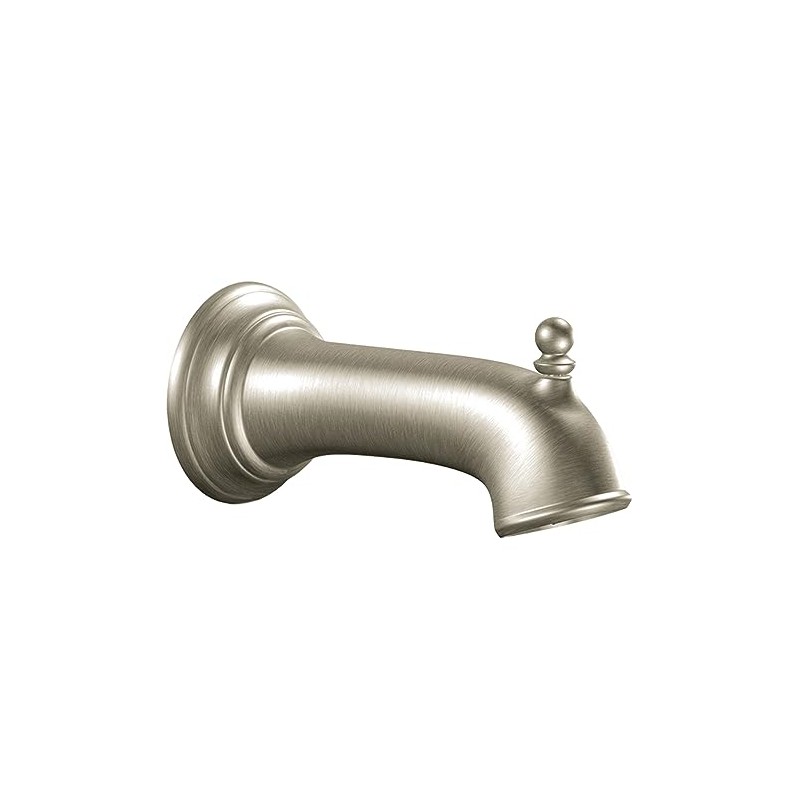 Moen Brantford Brushed Nickel Replacement 7.25-Inch Tub Diverter Spout with