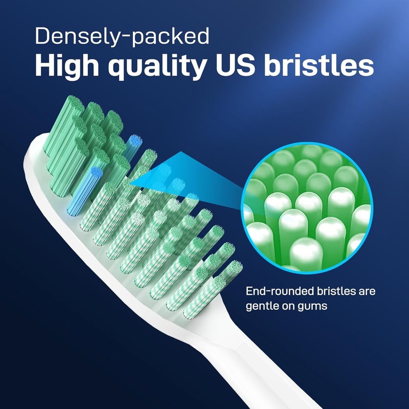Toothbrush Replacement Whitening Heads Compatible with TAO Clean Sonic Electric