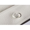 Croydex Bath Pillow, White (BG2070-22), Non-Slip Bath Pillow, 21 x