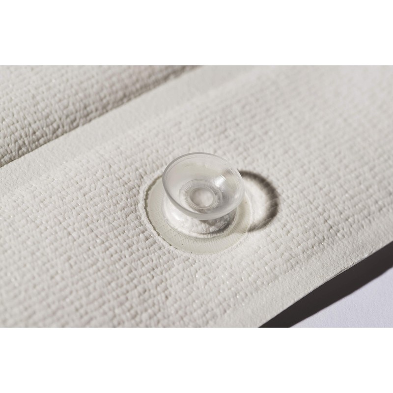 Croydex Bath Pillow, White (BG2070-22), Non-Slip Bath Pillow, 21 x