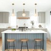 Modern Ceiling Lights Battery Operated Pendant Lights Set of 2,Gold