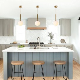 Modern Ceiling Lights Battery Operated Pendant Lights Set of 2,Gold Battery Chandelier with Wireless Remote Dimmable,10 Colors Modes Rechargeable Bulb for Kitchen,Dining Room,Living Room,Bedroom