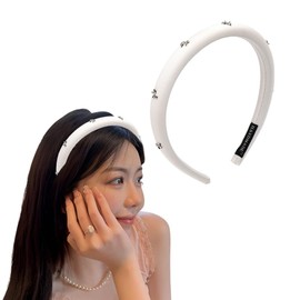 Kilener Bow Headband Padded Headbands for Women Girls Bowknot Headband Thin Padded Headbands Hairbands for Women's Hair Non Slip Head Bands with Bow Hair Accessories