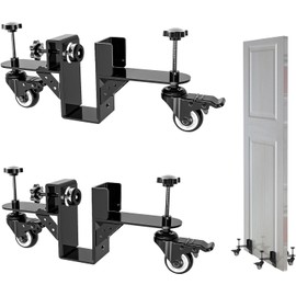 Door Installation Dolly, Heavy Duty Door Dolly Cart for Pre Hung Interior Doors - 300lb Capacity, Easy Lifting & Quick Mounting for Door Panels, Door Installation Tools, Panel Carrier with Wheels