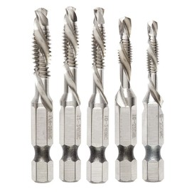 OKiio 48-89-4874 Fits for Milwaukee SAE Impact Drill and Tap Bit Set - 5 PC