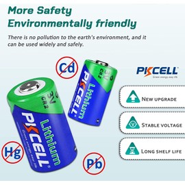 PKCELL PKCELL CR2 Battery 4 Pack CR2 3V Lithium Battery for Golf Range Finder, Flashlight and More