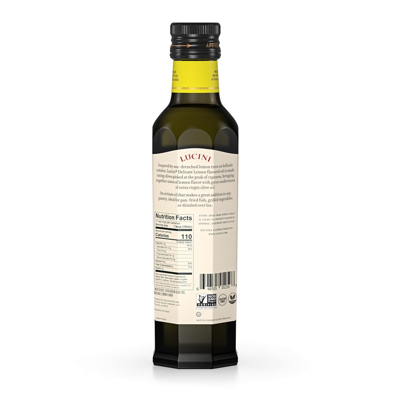 Lucini Italia Delicate Lemon Extra Virgin Olive Oil - EVOO