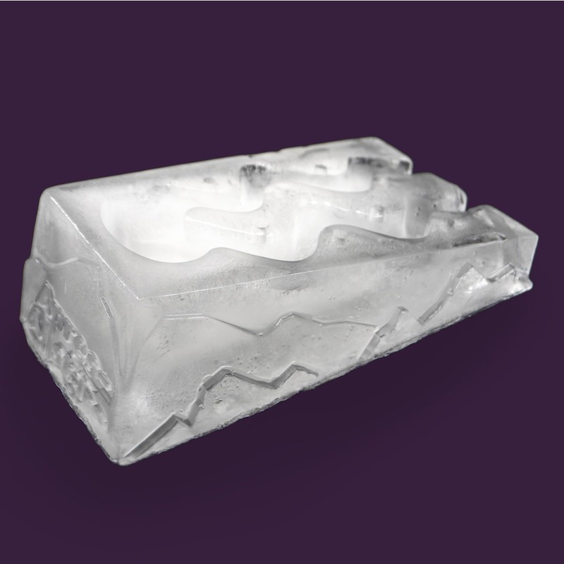 Ski Slope Ice Cube Tray - Shot Slope Slalom -
