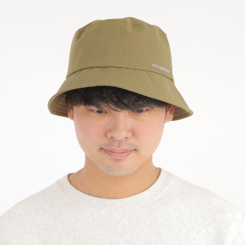 [Document] Waterproof Hat, Reflective Print, Rain Hat, Men's, Khaki, Free