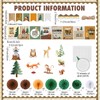 Pajean 62 Pcs Forest Animal Classroom Bulletin Board Decorations with