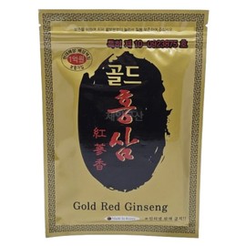 20 Gold Red Ginseng Pads, Red Ginseng Herbal Ingredients Healthy Fomentation Patch 1 7ea