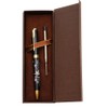 February Mountain Mother of Pearl Ballpoint Pen, Retractable Ballpoint Pens,