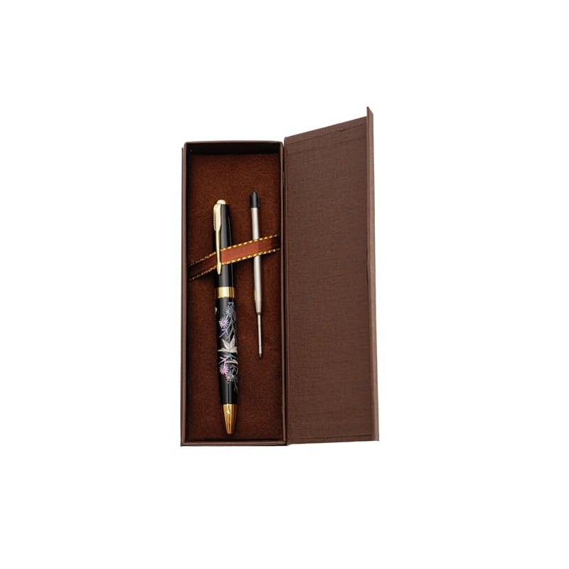 February Mountain Mother of Pearl Ballpoint Pen, Retractable Ballpoint Pens,