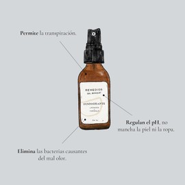 Remedios del Bosque Desodorante Natural en Spray Unisex sin Fragancia 60 ML.